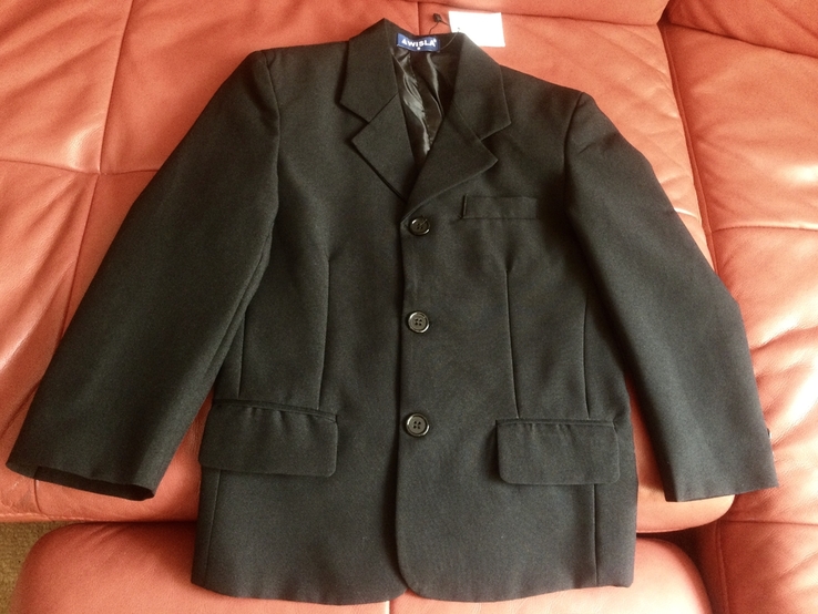 Чёрный пиджак, школа, новый, 8 лет, фото №2