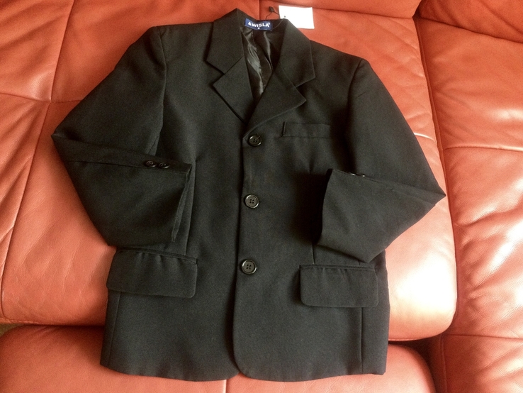 Чёрный пиджак, школа, новый, 8 лет, фото №3