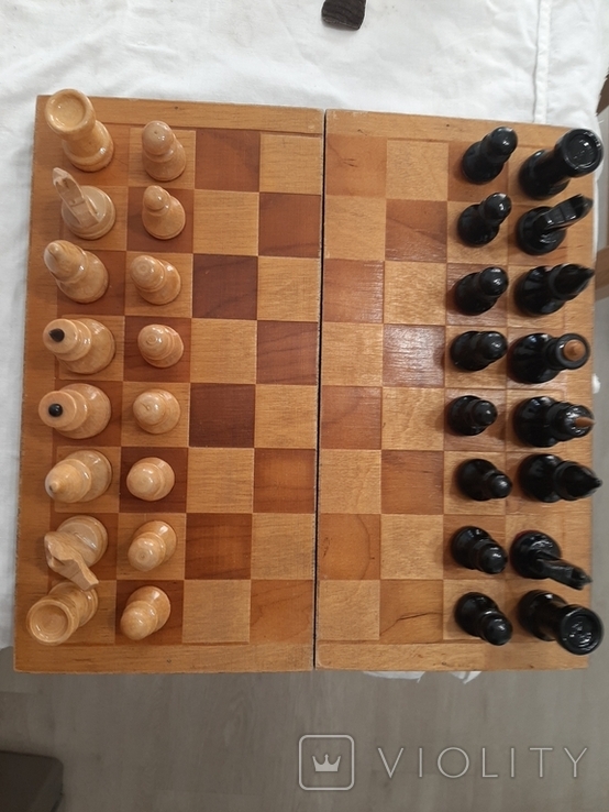 Шахматы деревянные старые, фото №2