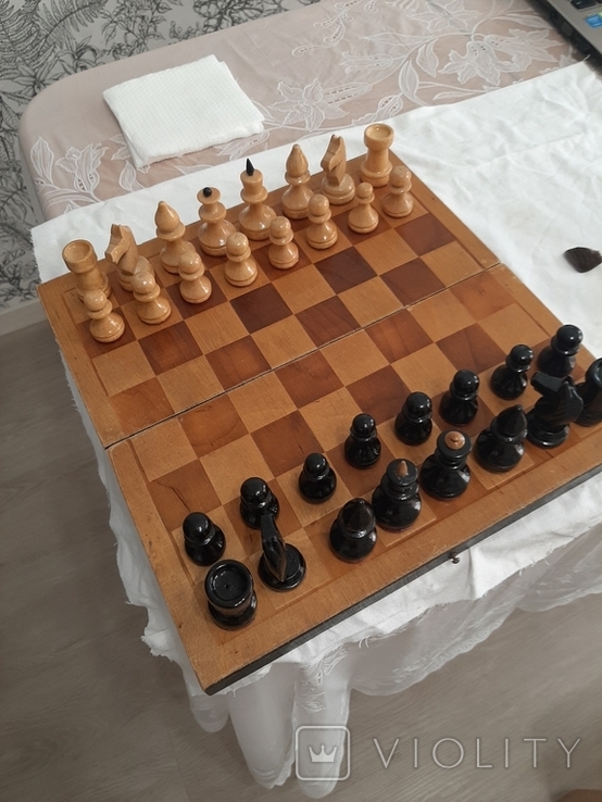 Шахматы деревянные старые, фото №6