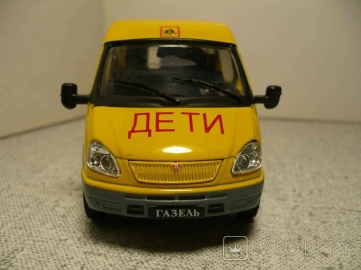  ГАЗ-3221 ГАЗель - школьный автобус 1:43 Автомобиль на службе №26, фото №3