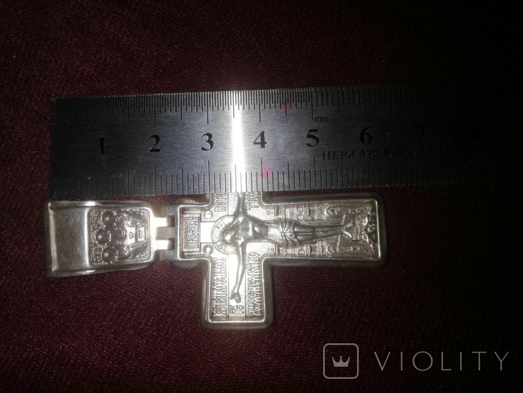 Серебряная цепь с крестом, фото №12