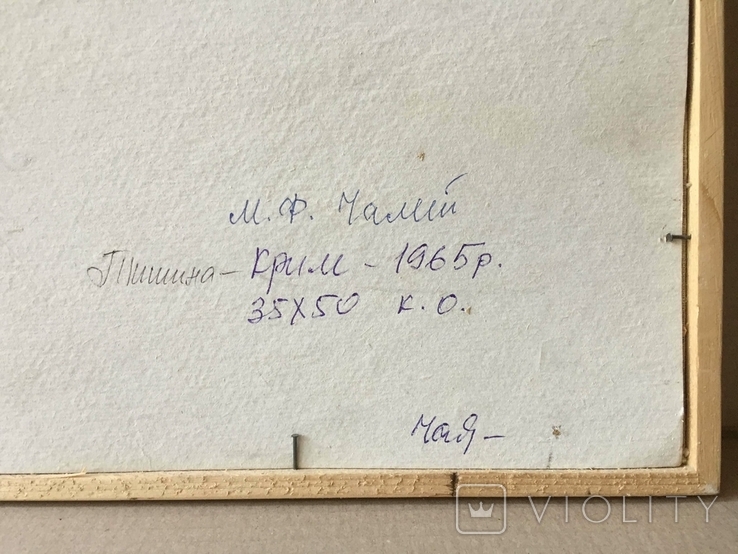 Чалый Николай Федорович (1913 - 1999) Тишина 1965 год 35х50 см, фото №9