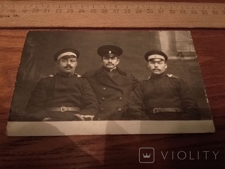Старое Фото русских офицеров, солдат с интелигентными лицами, фото №2