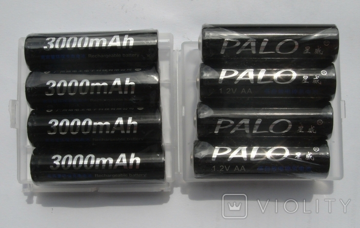 Аккумуляторы PALO тип AA, Ni-Mh 3000mAh (8шт)