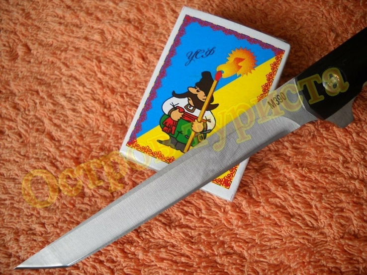 Нож складной полуавтомат Флиппер M390 танто с чехлом 4370, фото №6