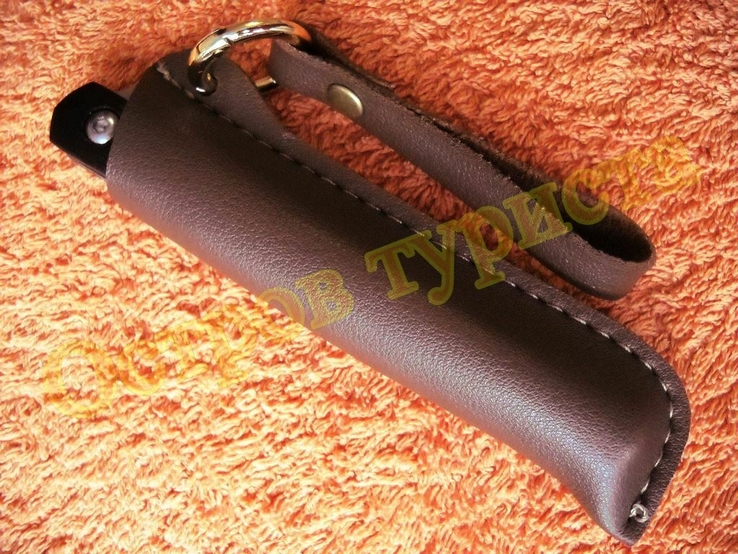 Нож складной полуавтомат Флиппер M390 танто с чехлом 4370, фото №13