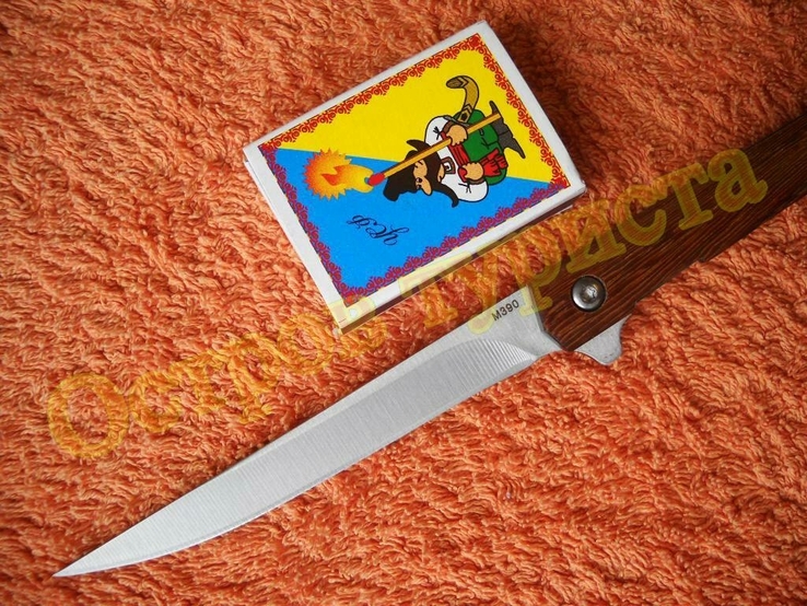 Нож складной полуавтомат Флиппер M390 с чехлом 18096, фото №6