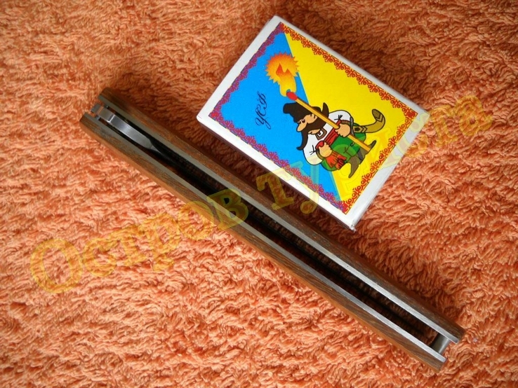Нож складной полуавтомат Флиппер M390 с чехлом 18096, фото №8