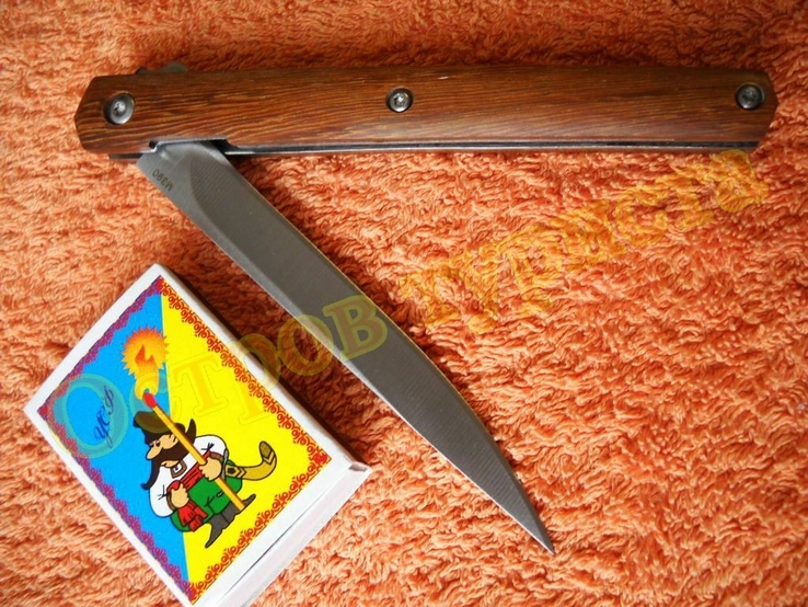 Нож складной полуавтомат Флиппер M390 с чехлом 18096, фото №10