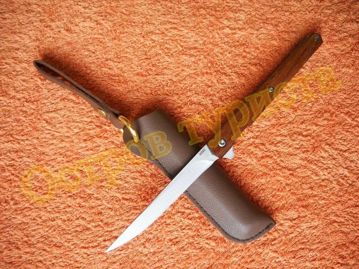 Нож складной полуавтомат Флиппер M390 с чехлом 18096, фото №13
