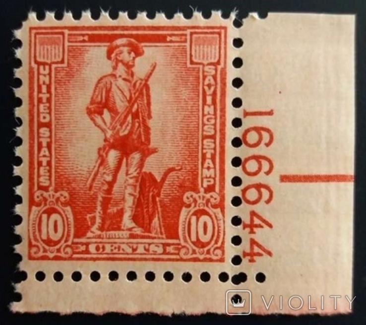 США 1942 г., Минитмен, MNH