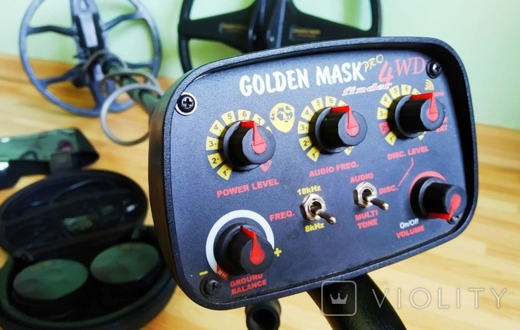 Двух частотный GOLDEN MASK 4PRO Finder(2 катушки, беспроводные наушники), фото №2