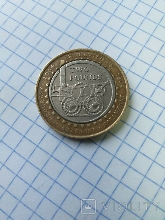 Англія 2004 рiк 2 фунти (ювілейна).