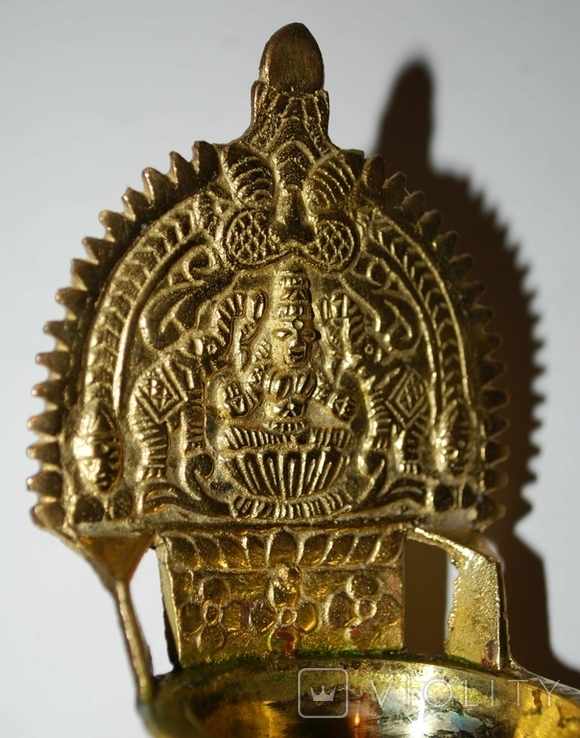 Ароматница для масел, индийское божество, бронза/латунь - h 11 см., фото №9