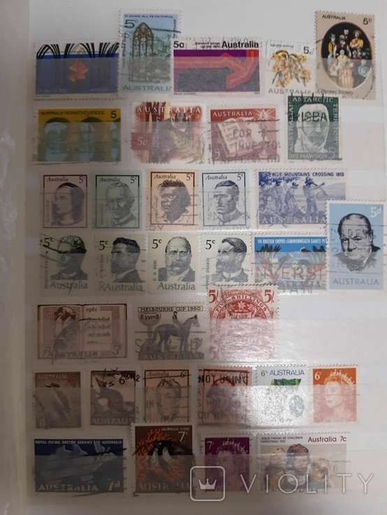Поштові марки Австралія 180 шт., фото №6