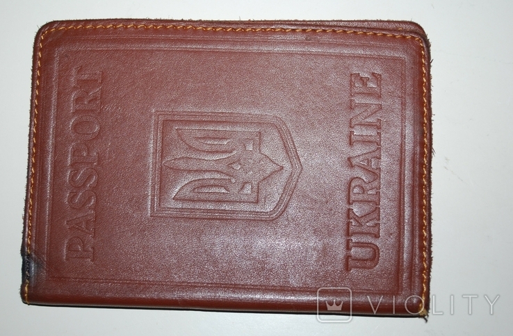 Обложка на паспорт гражданина Украины, кожа., photo number 3