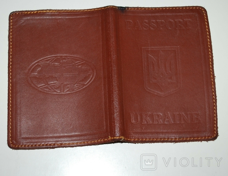 Обложка на паспорт гражданина Украины, кожа., фото №6