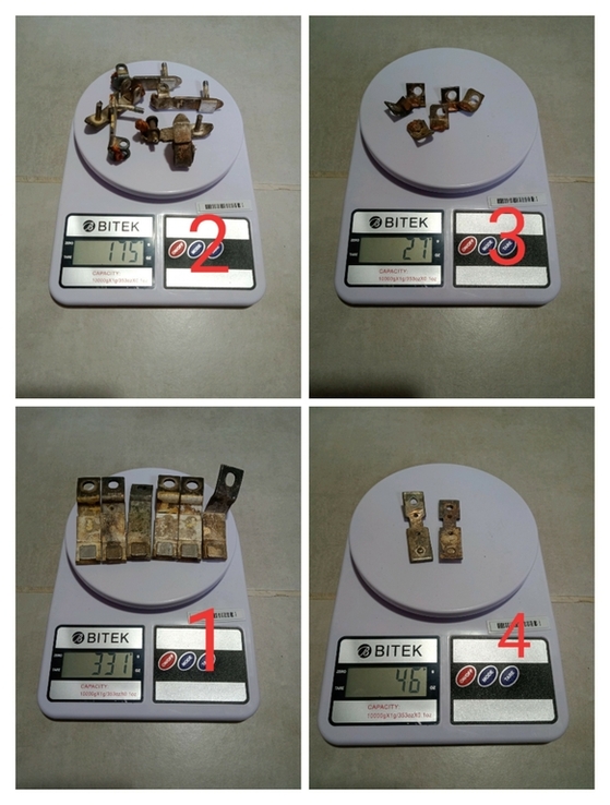 Посріблені контакти 1440 грам, з електричних автоматів ссср, фото №3