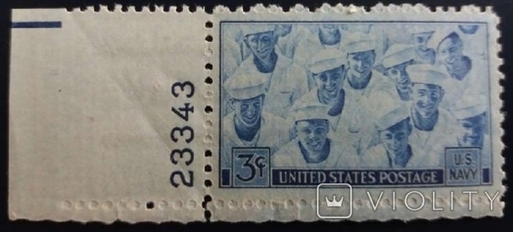 США 1945 г., Моряки, MNH