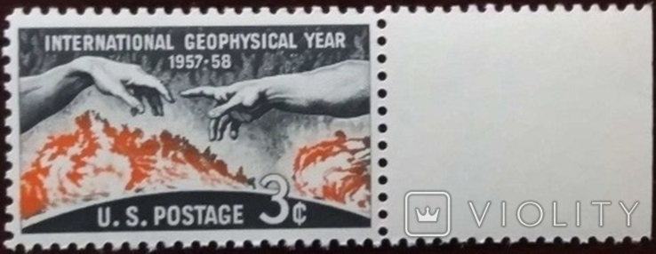 США 1958 г., Geophysical Year, MNH