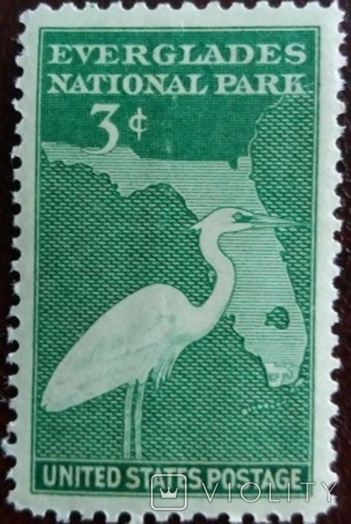 США 1947 г., Флорида, Национальный парк Эверглейдс, MNH