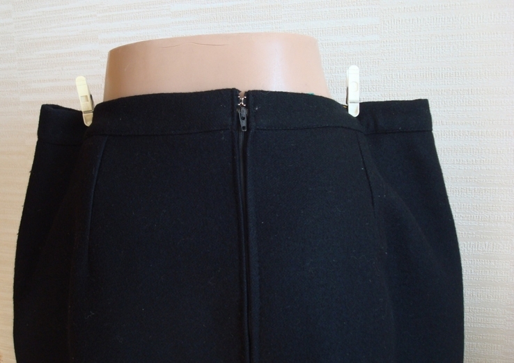 CA Canda 100 % шерсть Шикарная теплая зимняя женская юбка черная шерсть, фото №6