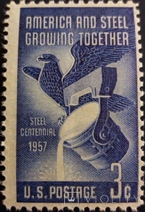 США 1957 г., Steel industry, MNH