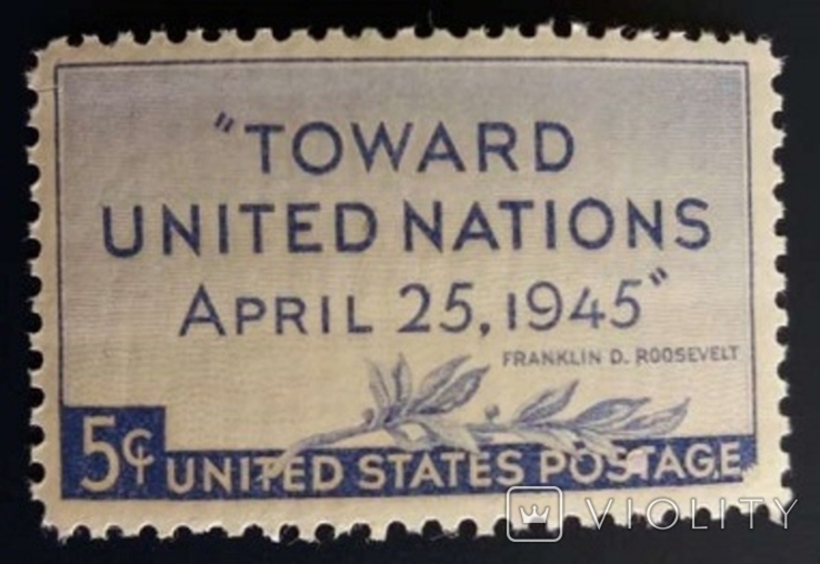 США 1945 г., Конференция ООН 25.04.1945, MNH
