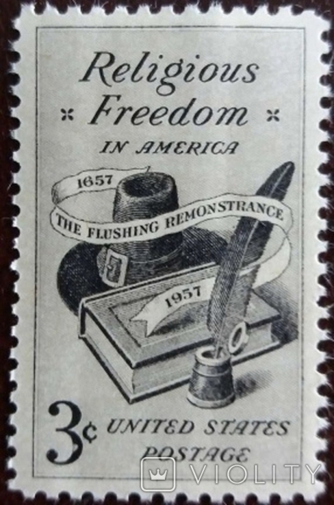 США 1957 г., Религиозная свобода, MNH