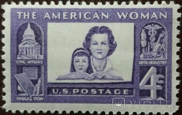 США 1960 г., Американская женщина, MNH