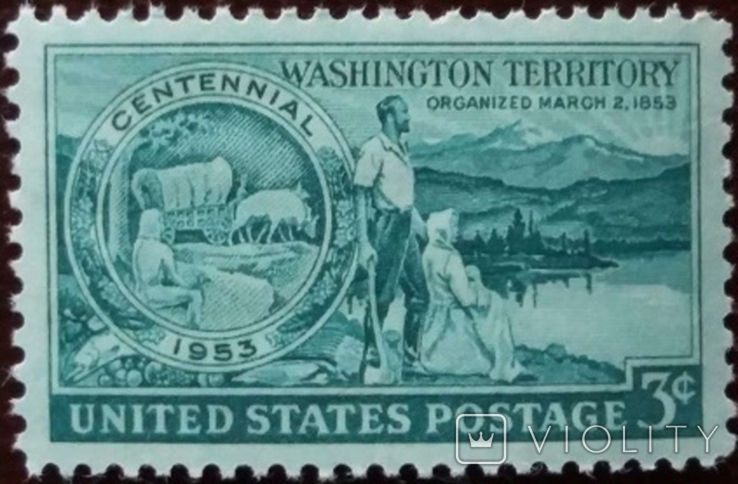 США 1953 г., Вашингтонские территории, MNH
