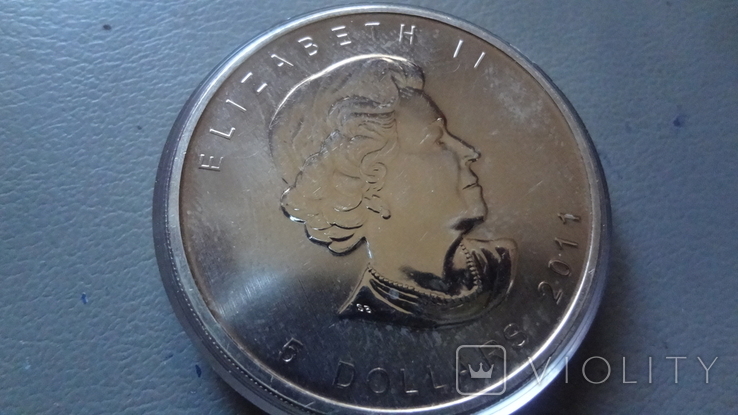 5 долларов 2011 Канада Волк унция серебро (О.2.21), фото №4