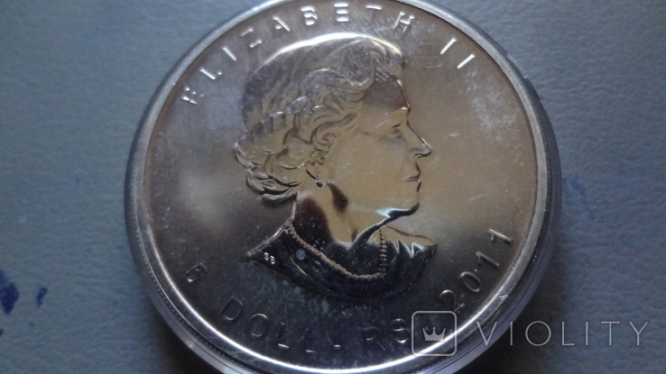 5 долларов 2011 Канада Волк унция серебро (О.2.21), фото №5
