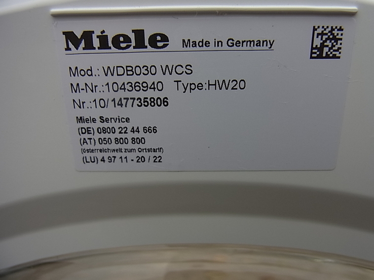 Пральна машина Miele W 1 WDB030 WCS екран сенсорний А +++ з Німеччини, фото №8