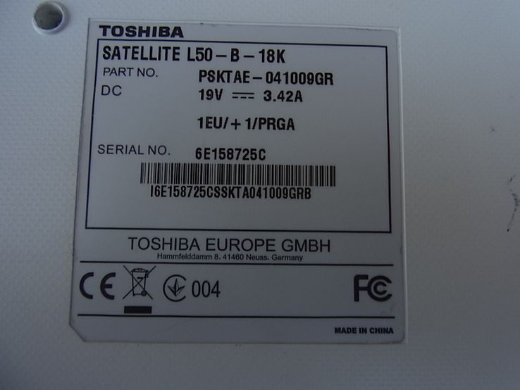 Ноутбук TOSHIBA SATELLITE L 50 -B - 18K Core i5 з Німеччини, фото №13