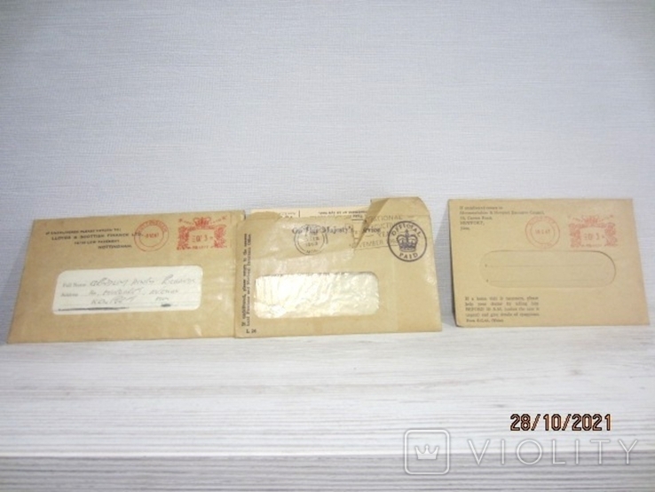 Envelope medical card England 1950 -60, photo number 2