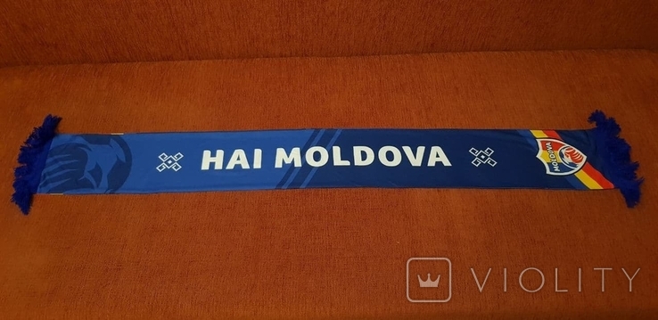 Офіційний футбольний шарф/шалик/роза вболівальника збірної Молдови з футболу, фото №2