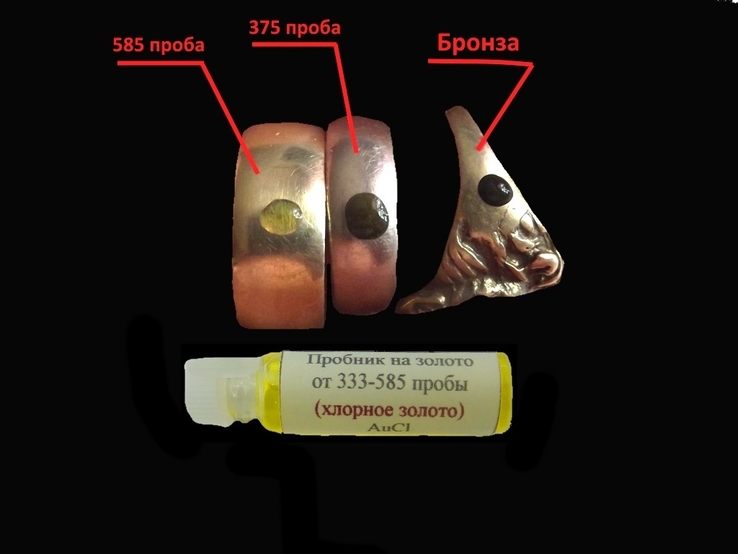 Хлорный пробник для золота 585-й и ниже проб - 1 мл.