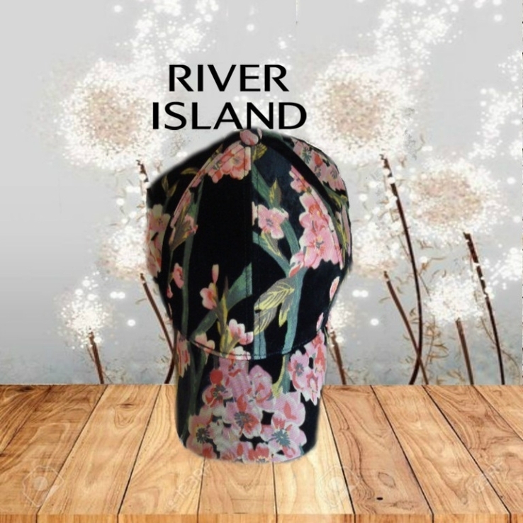 River Island Стильная женская кепка набивной бархат велюр цветная, photo number 2