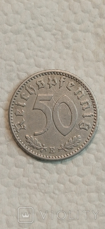 50 Reichspfennig (E) 1941 Germany - the Third Reich., photo number 2