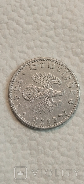50 Reichspfennig (E) 1941 Germany - the Third Reich., photo number 5