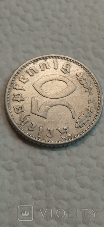 50 Reichspfennig (E) 1941 Germany - the Third Reich., photo number 6