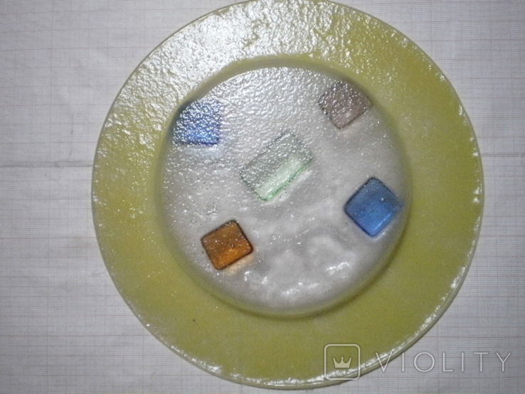 Декоративная тарелка муранское стекло, фото №5