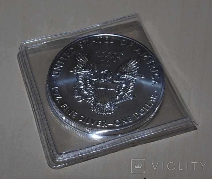 Инвестиционный доллар США Американский орел (тип 1), серебро 1 унция, photo number 8