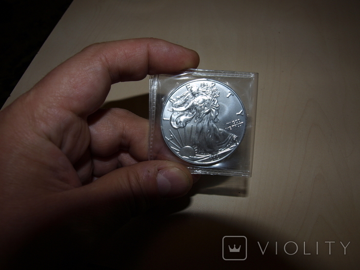 Инвестиционный доллар США Американский орел (тип 1), серебро 1 унция, photo number 9