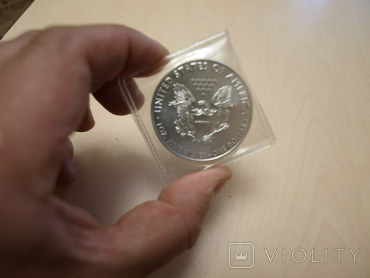 Инвестиционный доллар США Американский орел (тип 1), серебро 1 унция, photo number 10