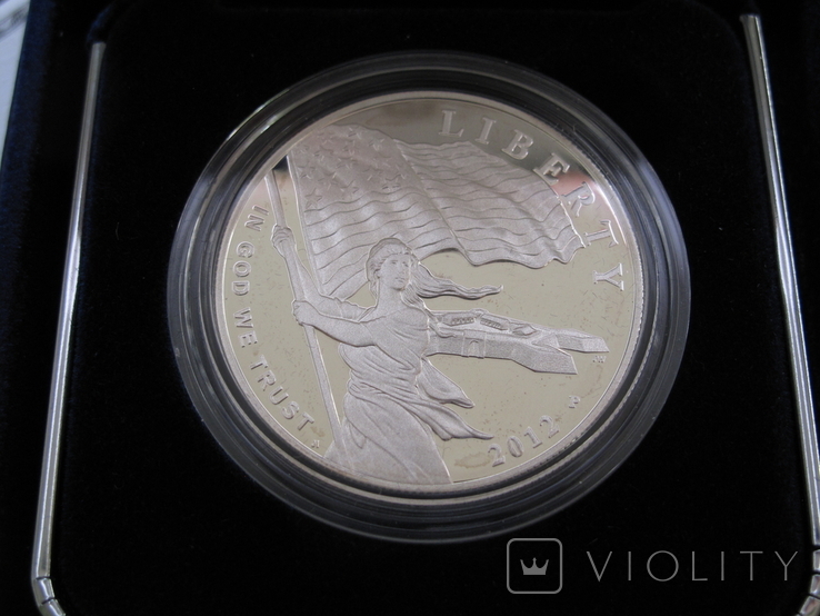 1 доллар США (серебро): "Звездное знамя" (2012 г.) Proof, фото №4