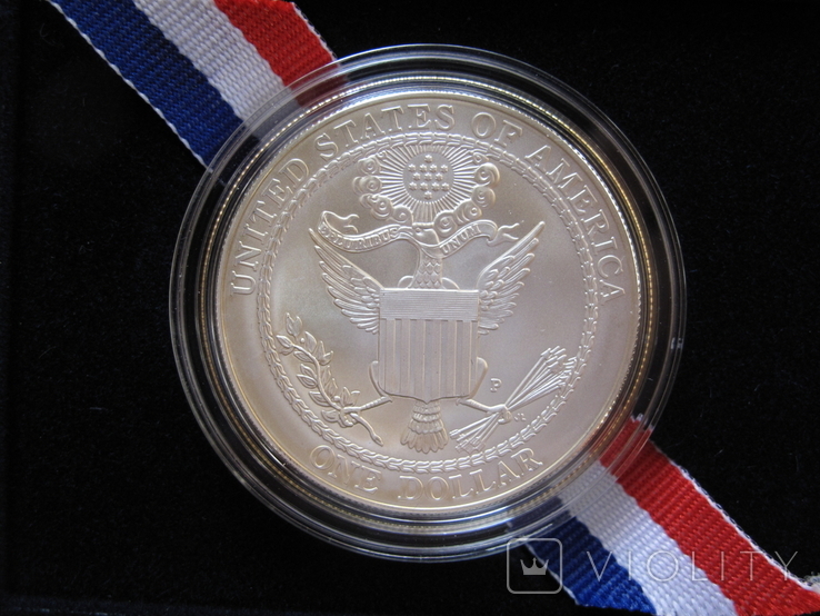 1 доллар США (серебро): Лысый орел (2008 г.) UNC, фото №6