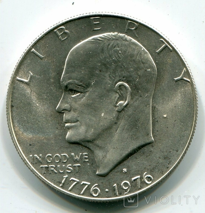 1 доллар 1976 Монетный двор S, фото №2